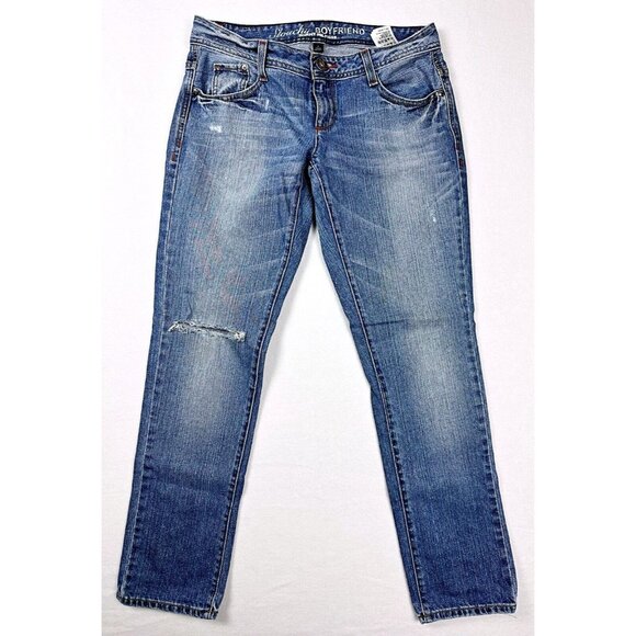 TOMMY HILFIGER Jeans Womens Slouch Boyfriend Non Stretch Light Stone Wash Size 4 - Picture 1 of 11